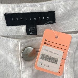 Sanctuary Women's Pants Low Rise Wide Leg White Summer Size 27